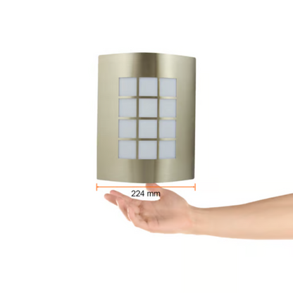 Lámpara de exterior E27 8.5W Satinado Turin 15W Tecnolite