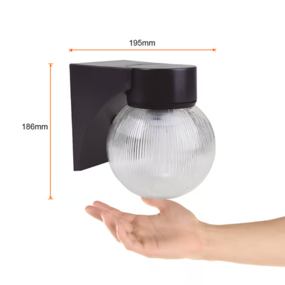 Lámpara de exterior LED E27 Luz Fría 14W Café Tecnolite