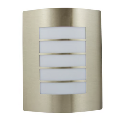 Lámpara de pared exterior E27 Satinado 15W Turin Tecnolite