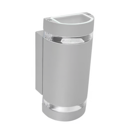 Lámpara de pared exterior (GU10 x2) Satinado 12W Tecnolite