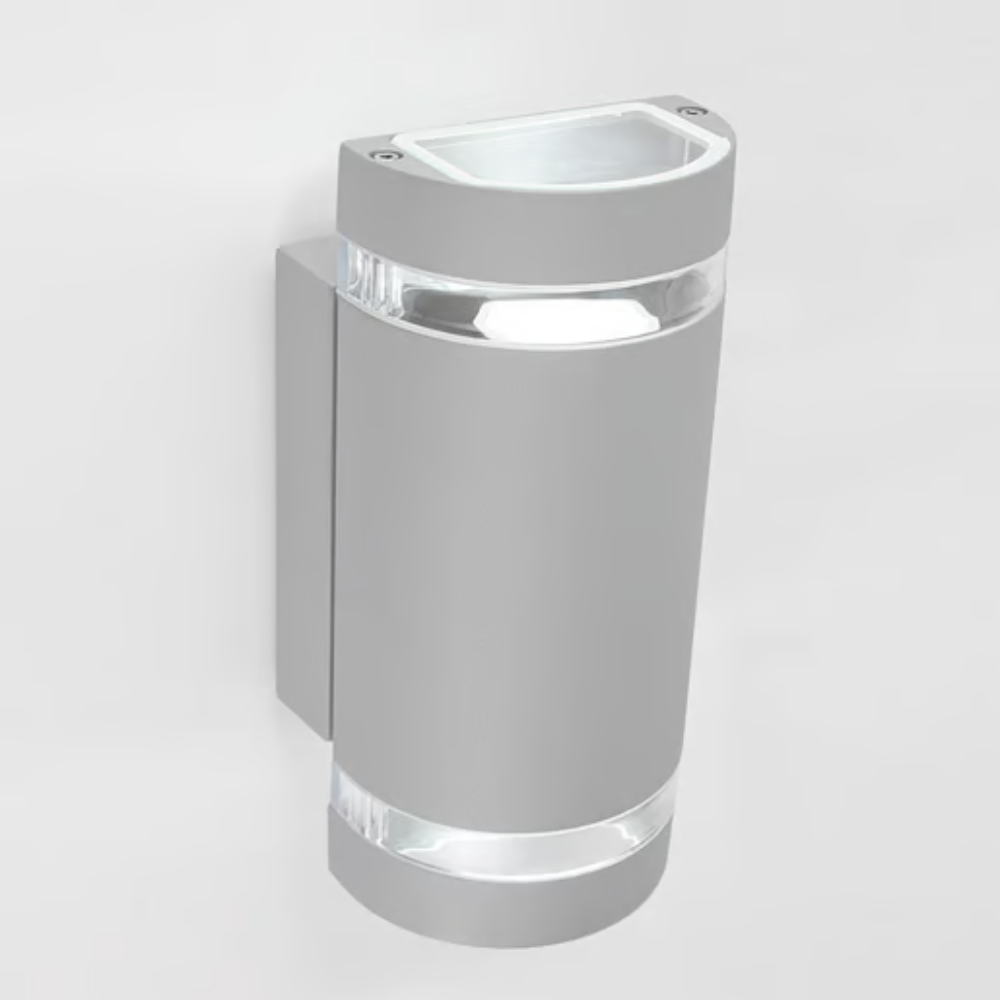 Lámpara de pared exterior (GU10 x2) Satinado 12W Tecnolite