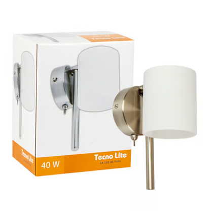 Lámpara de techo G9 3W Satinado / Cristal Opalino Giarre Tecnolite