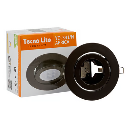 Lámpara de techo LED Empotrable para interior Base GX5.3 50W Negro Tecnolite