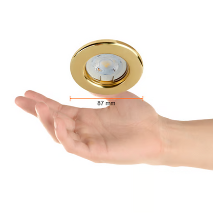 Lámpara de techo LED Empotrable para interior Base Gx5.3 6W Oro Tecnolite