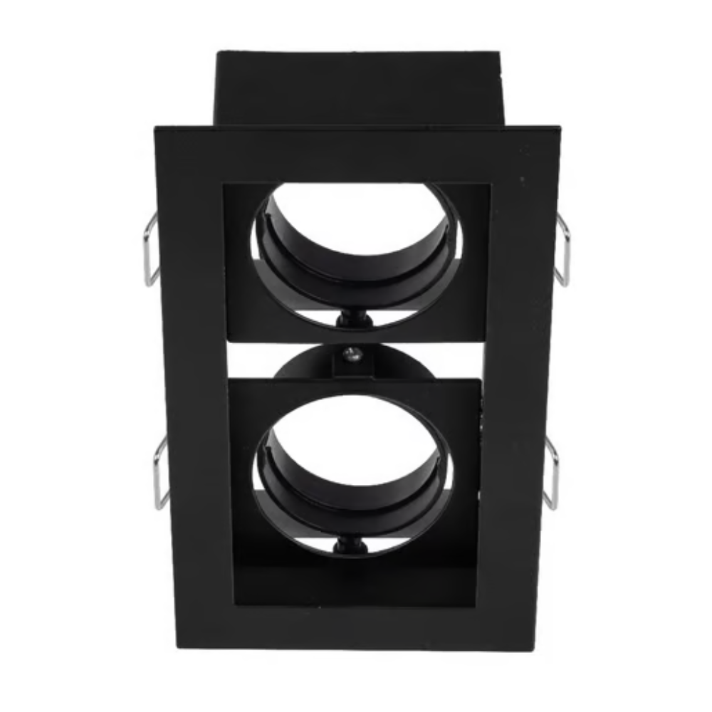 Lámpara de techo LED Empotrable para interior GU10 / X2 14W Negro Tecnolite