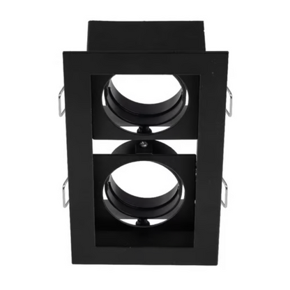 Lámpara de techo LED Empotrable para interior GU10 / X2 14W Negro Tecnolite