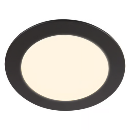 Lámpara de techo LED Empotrable para interior Luz Cálida 11W Negro Tecnolite