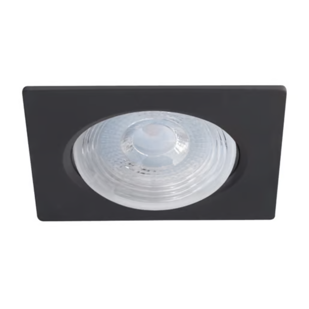 Lámpara de techo LED Empotrable para interior Luz Cálida 7W Negro Tecnolite