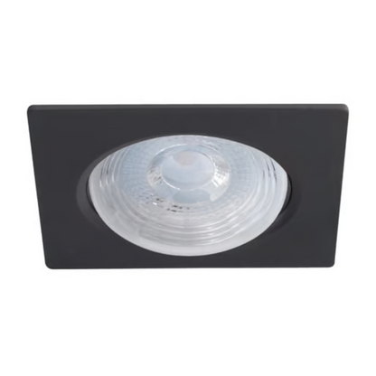 Lámpara de techo LED Empotrable para interior Luz Cálida 7W Negro Tecnolite