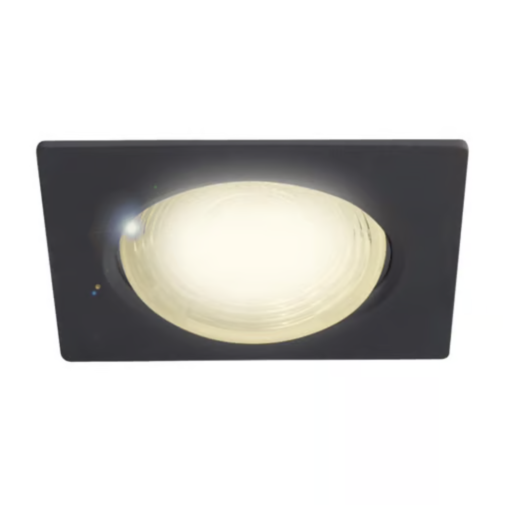 Lámpara de techo LED Empotrable para interior Luz Cálida 7W Negro Tecnolite