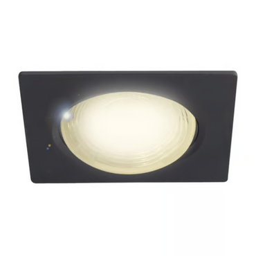 Lámpara de techo LED Empotrable para interior Luz Cálida 7W Negro Tecnolite