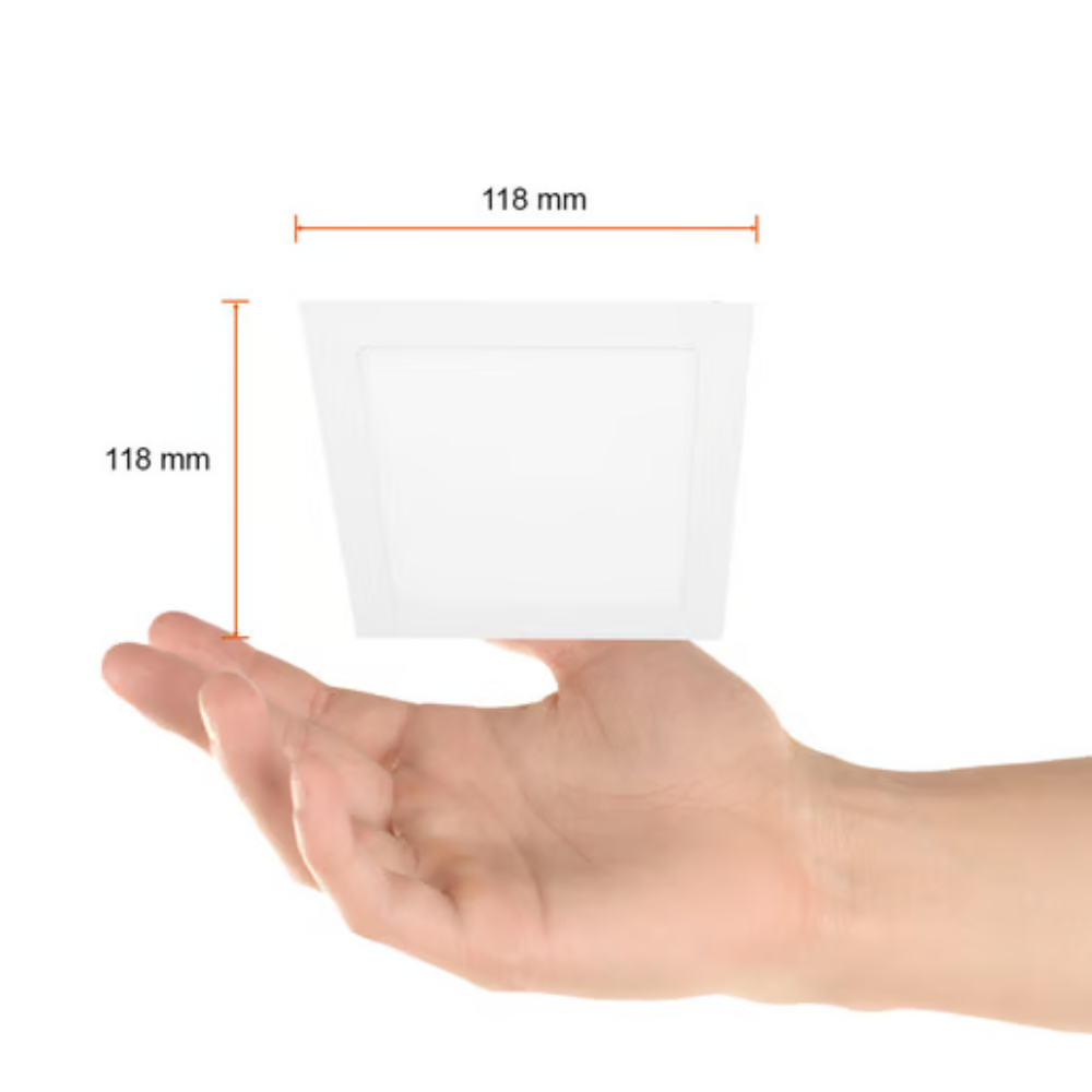 Lámpara de techo LED Empotrable para interior Luz Fría 18W Blanco Tecnolite