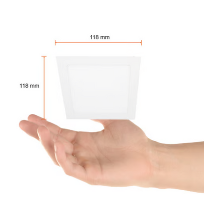 Lámpara de techo LED Empotrable para interior Luz Fría 18W Blanco Tecnolite