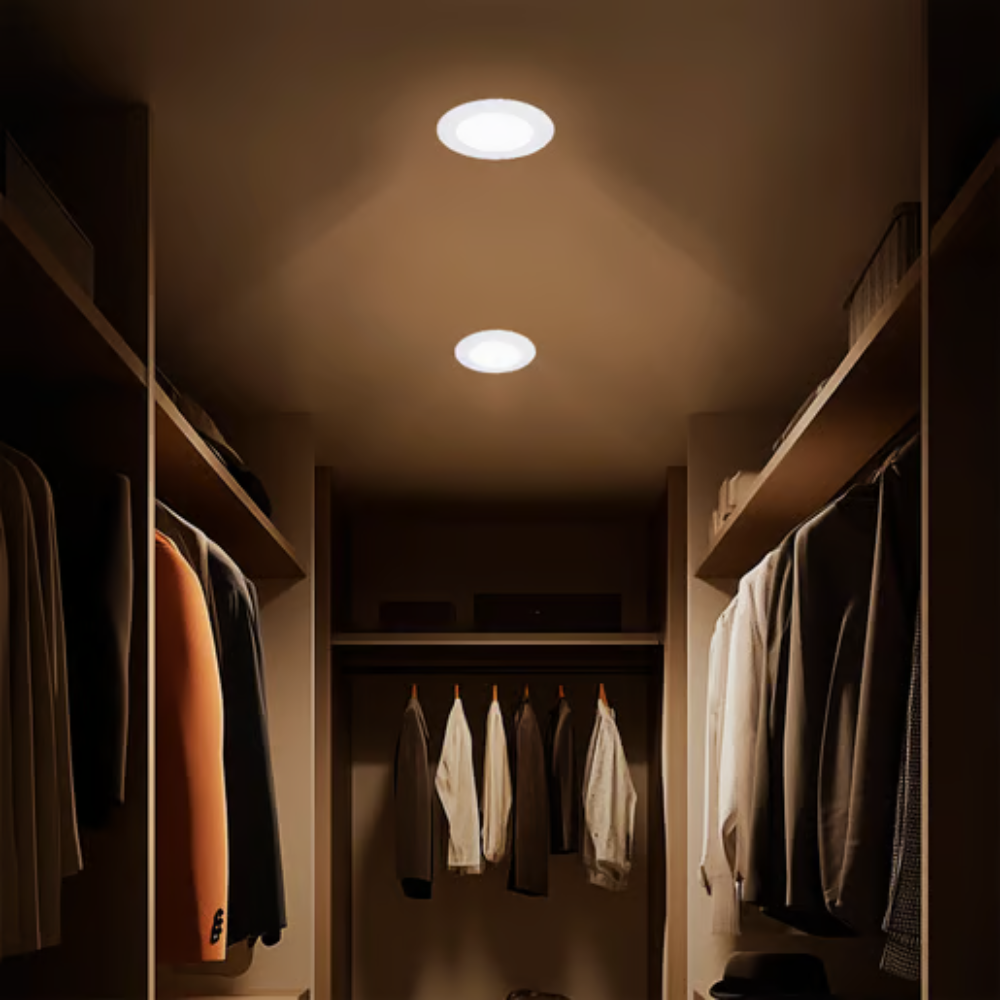 Lámpara de techo LED Empotrable para interior Luz Neutra 6W  Blanco Tecnolite