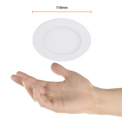 Lámpara de techo LED Empotrable para interior Luz Neutra 6W  Blanco Tecnolite