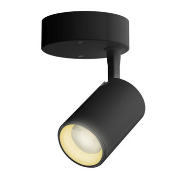 Lámpara de techo dirigible LED Luz cálida 7W Negro Tecnolite