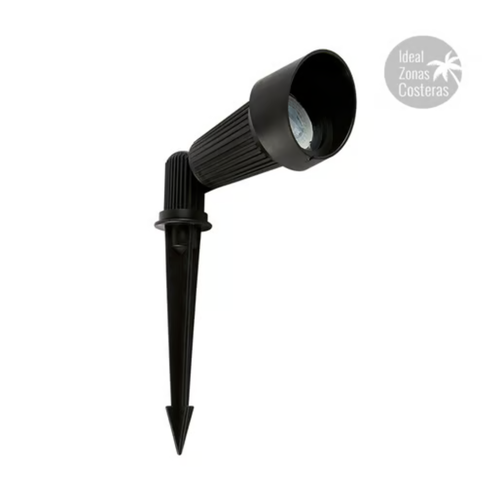 Lámpara  para jardin Base GU10 Negro Tecnolite
