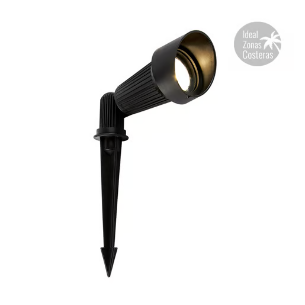 Lámpara  para jardin Base GU10 Negro Tecnolite