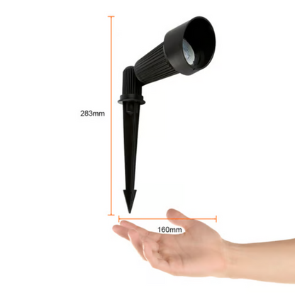 Lámpara  para jardin Base GU10 Negro Tecnolite