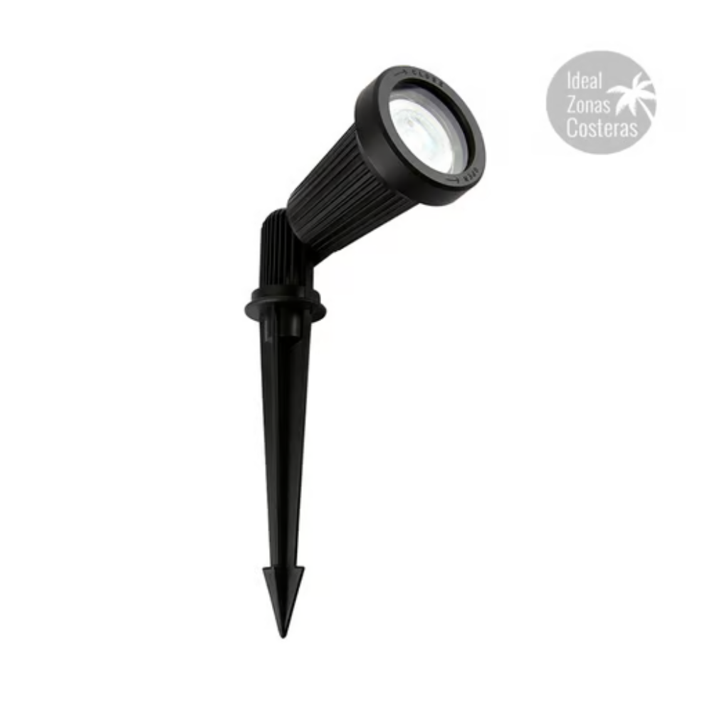 Lámpara para jardin Base GX5.3 50W Negro Tecnolite