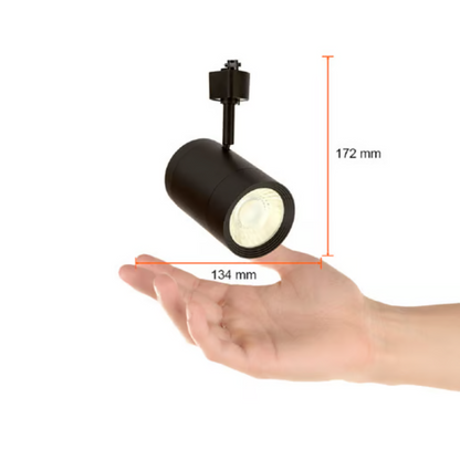 Lámpara para riel tipo spot dirigible 14.5W Luz Cálida 1200lm Negro Halley II Tecnolite