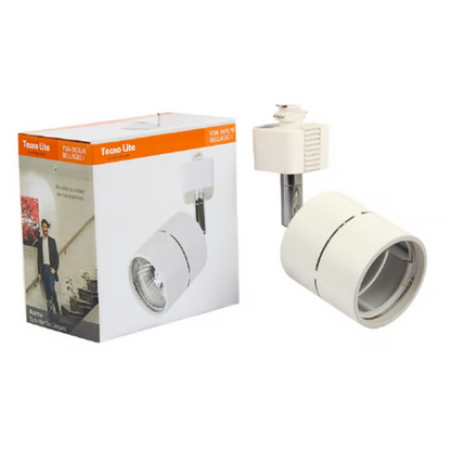 Lámpara para riel tipo spot dirigible GU10 50W  Blanco Tecnolite