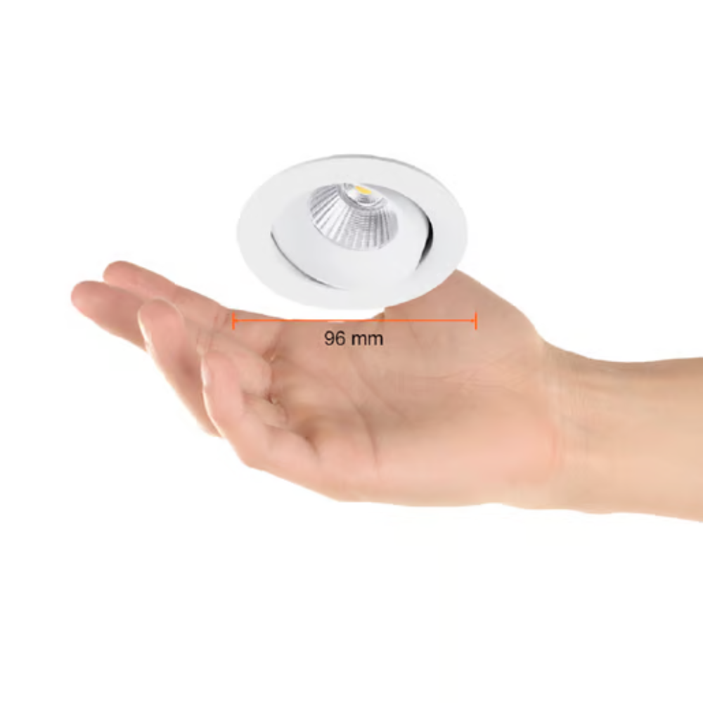Lámpara techo LED dirigible empotrable 6.5W Luz Cálida 540lm Blanco Altair II Tecnolite