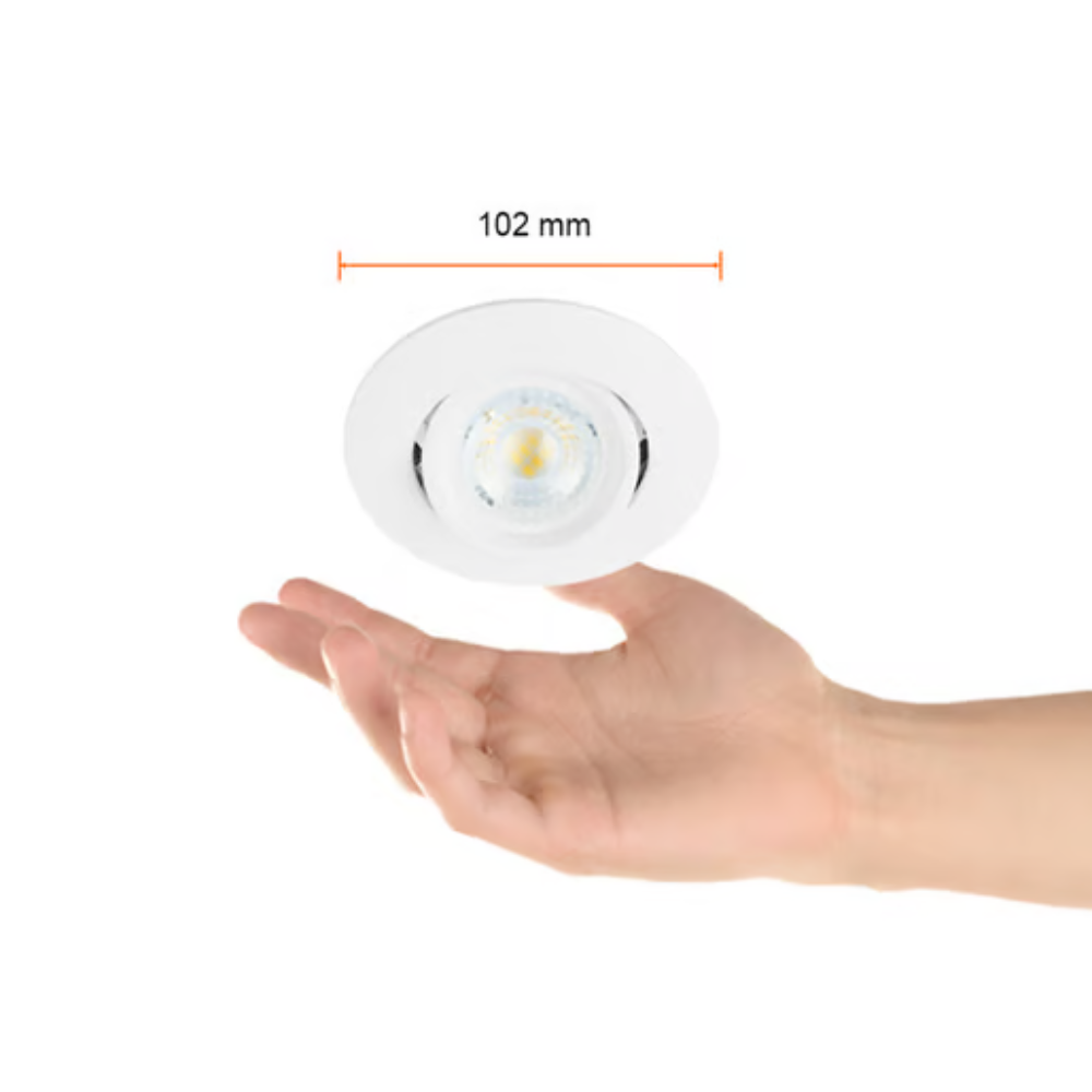 Lámpara techo dirigible empotrable GX5.3 Blanco Asti Tecnolite