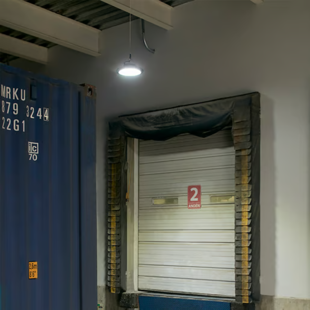 Lámpra LED Colgante Industrial Luz Fría 200W Negro Tecnolite