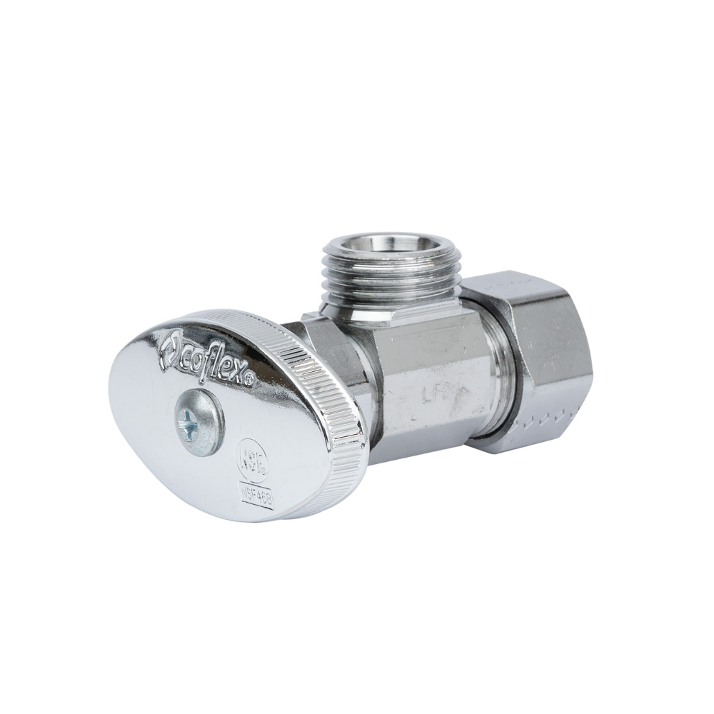 Llave de Control Angular 1/2" T.C. X 1/2" M. Coflex IP-104