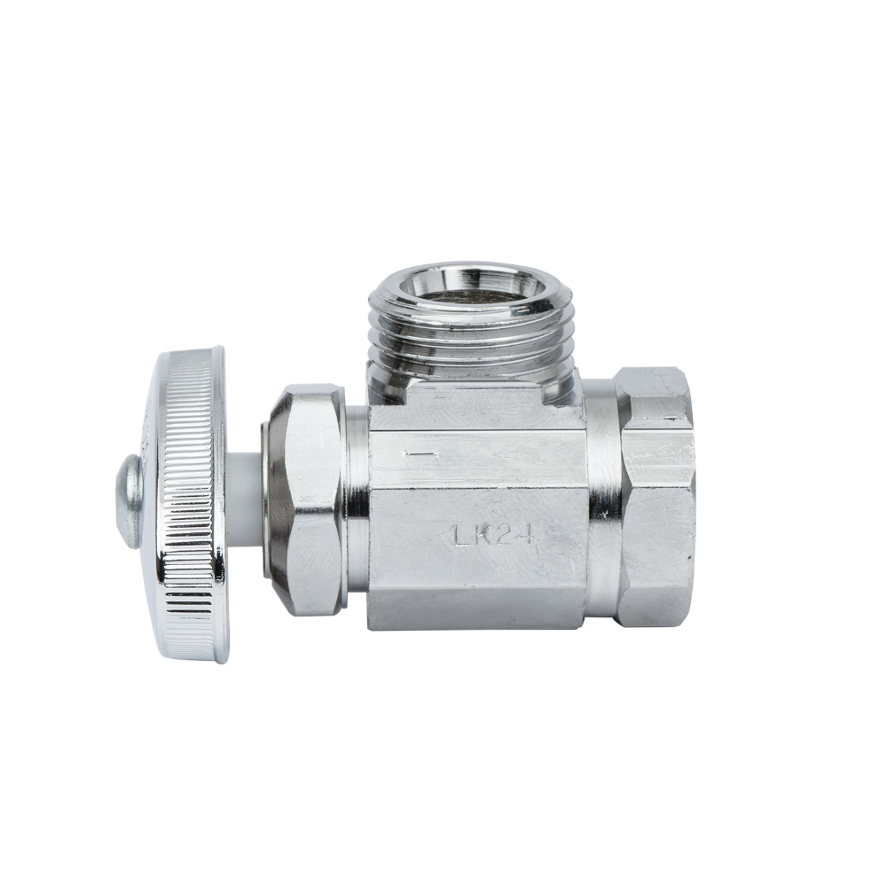 Llave de Control Tradicional para Tubo Roscado 1/2" FNTPT X 1/2" M. Angular Coflex IP-100