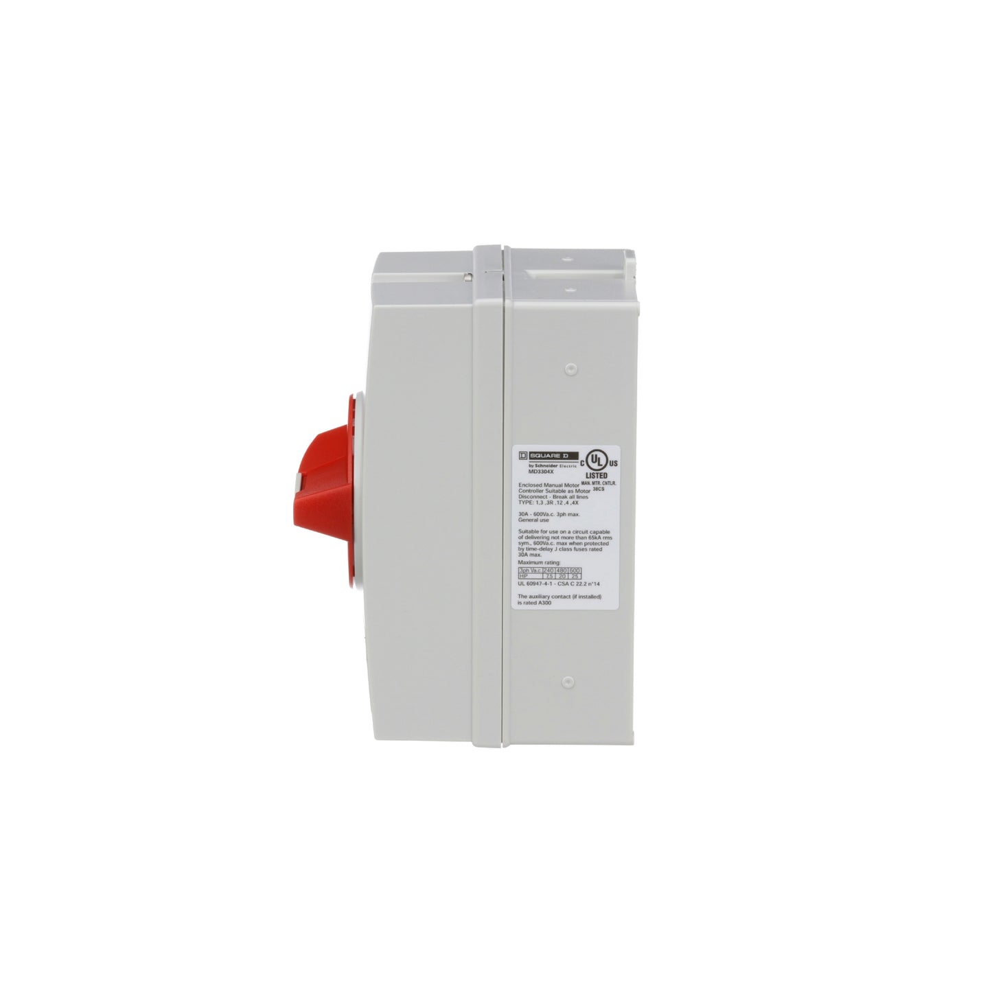 Interruptor Desconectador 30A para Motor R Schneider Electric MD3304X