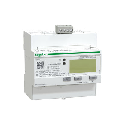 Medidor de Energía ACTI9 Iem, IEM3255 Kwh E y P Act y React 4tar, Alm Sobr, Cont Hor, MID, Com Modbus486 Schneider Electric A9MEM3255