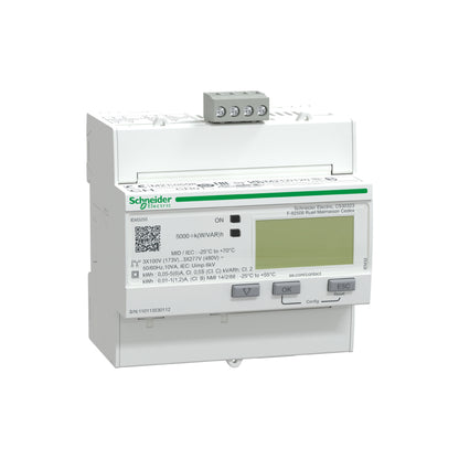 Medidor de Energía ACTI9 Iem, IEM3255 Kwh E y P Act y React 4tar, Alm Sobr, Cont Hor, MID, Com Modbus486 Schneider Electric A9MEM3255