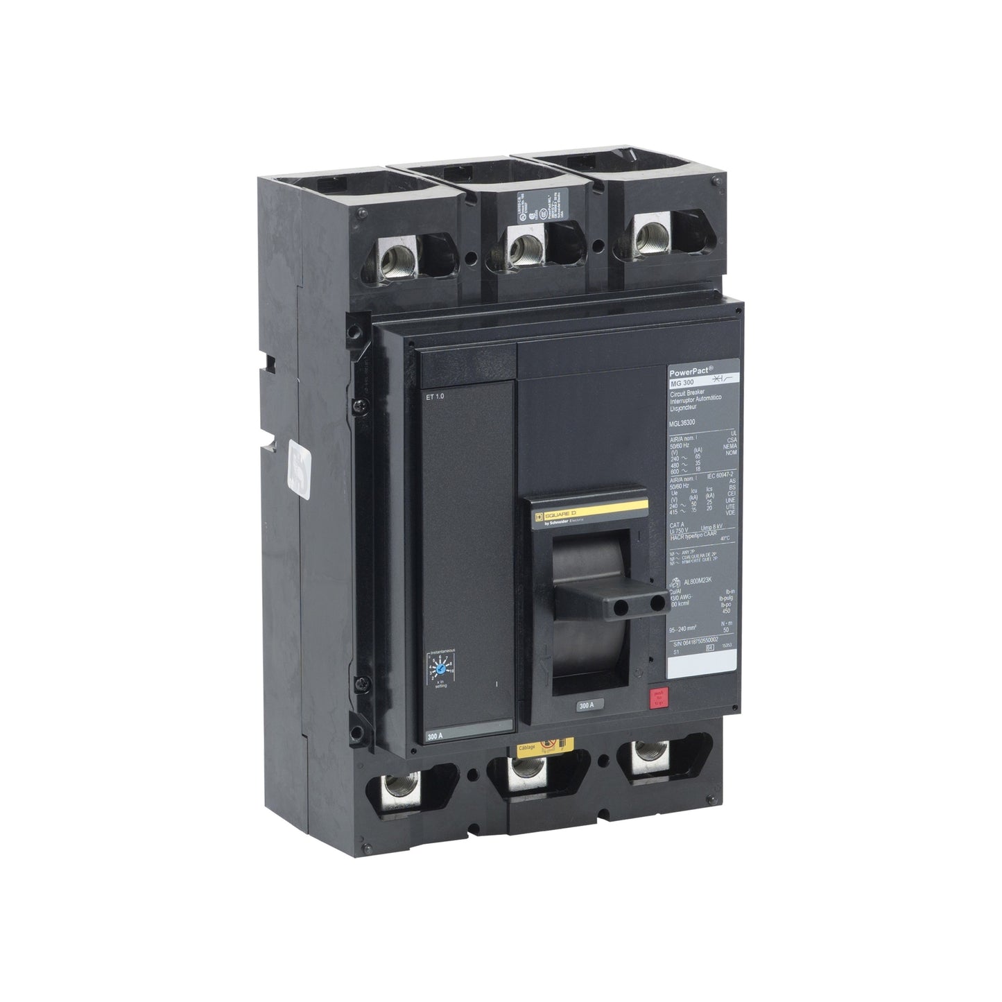 M 35 kA 3 P 600V 300A Et 1.0 Schneider Electric MGL36300