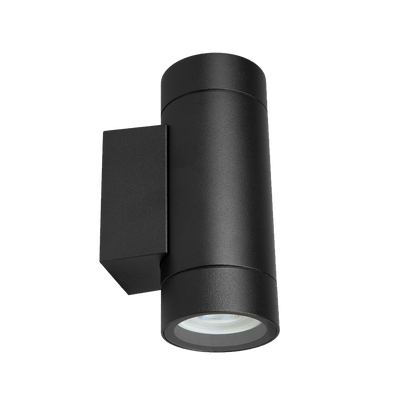 Lámpara de Sobreponer en Pared Exterior GU10x2 Negro Illux