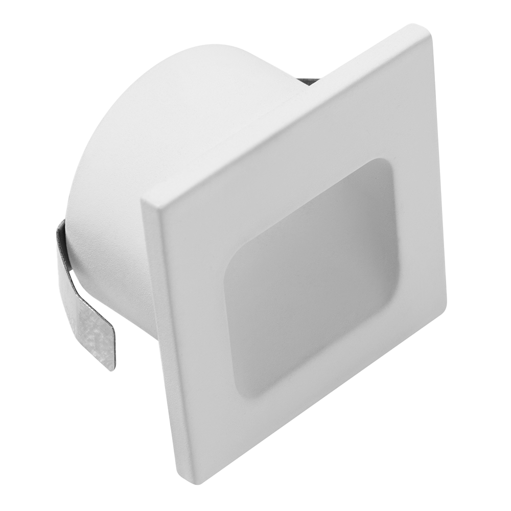 Lámpara de Pared LED Empotrable 1W Luz Cálida Blanco Illux