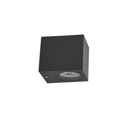 Lámpara de Sobreponer en Pared Exterior GU10 Negro Illux