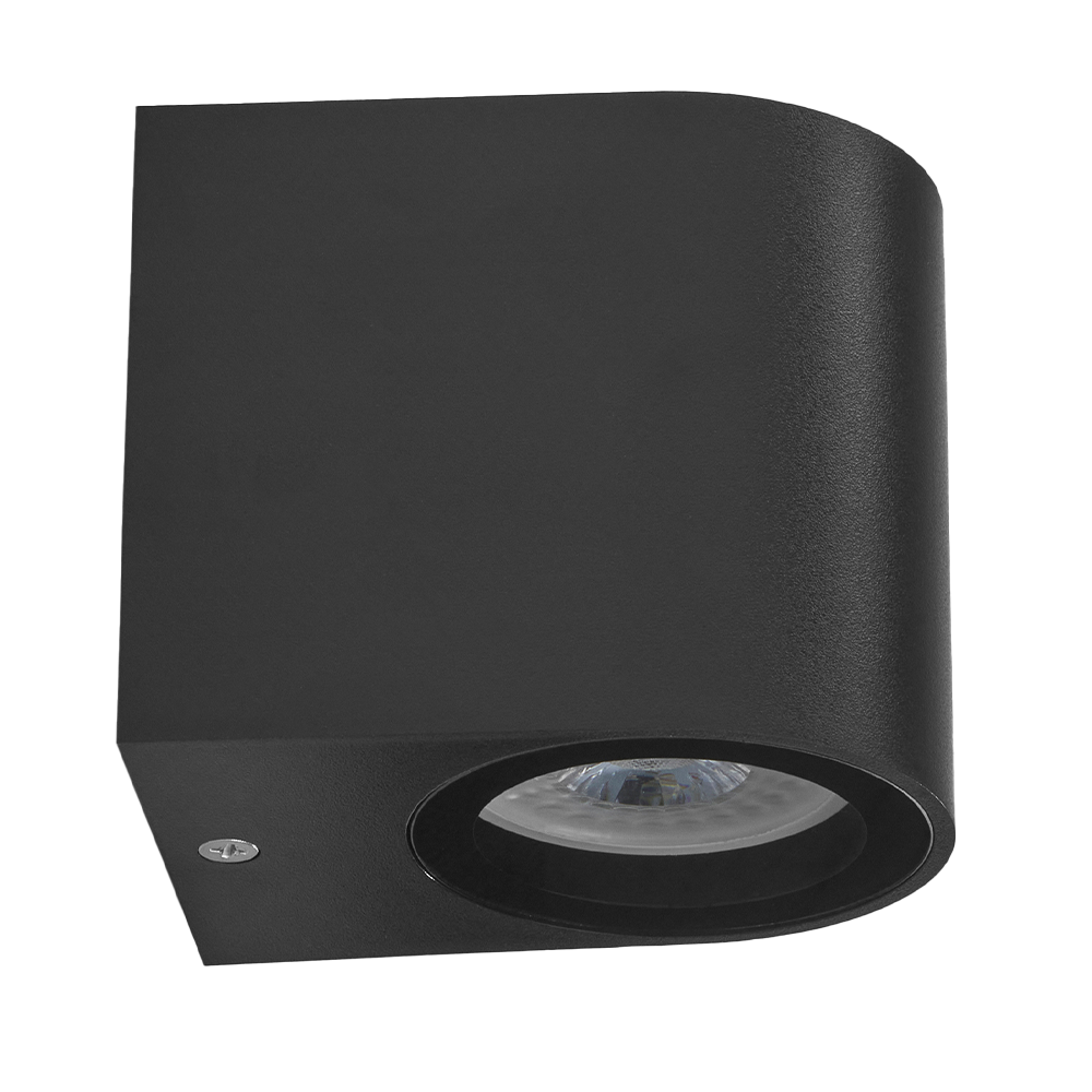 Lámpara de Sobreponer en Pared Exterior GU10 Negro Illux