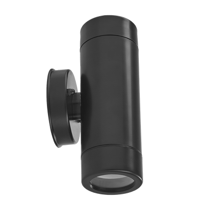 Lámpara de Sobreponer en Pared Exterior GU10x2 Negro Illux