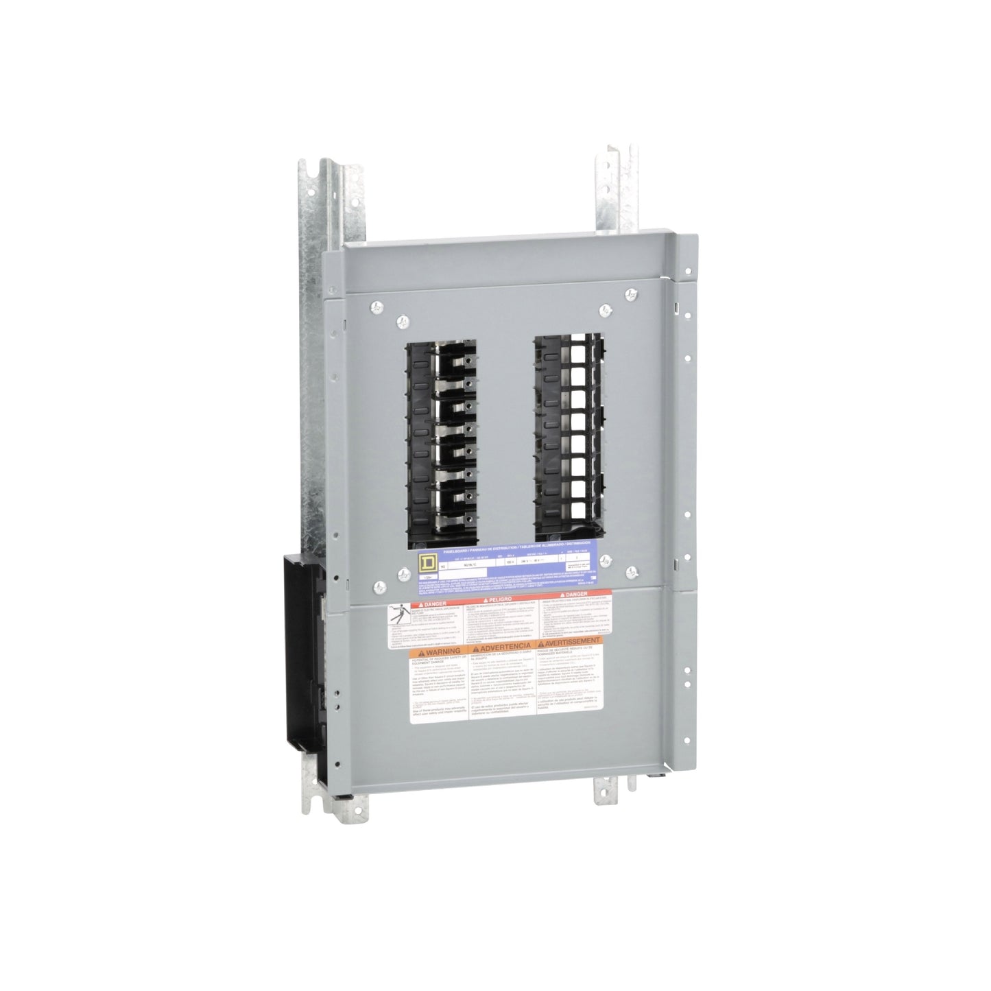 Interior de Tablero NQ Square D de Zapatas Principales 100 A 1F 3H 18 Polos Schneider Electric NQ18L1C