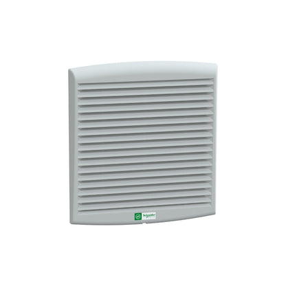 Gabinete Eléctrico, Vent Forz Climasys, IP 54,165 M3/H, 115 V, con Rejilla de Salida y Filtro G2 Schneider Electric NSYCVF165M115PF