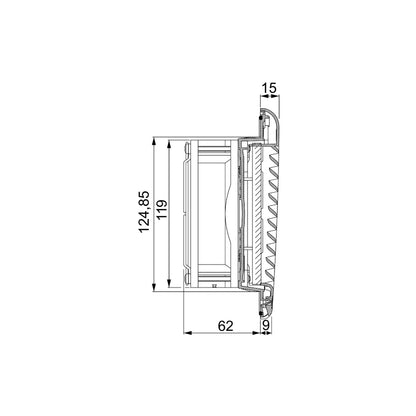 Gabinete Eléctrico, Ventilación Forzada Climasys, Grado de Protección IP54,85 M3/H, 115 V, con Rejilla Salida y Filtro G2 Schneider Electric NSYCVF85M115PF