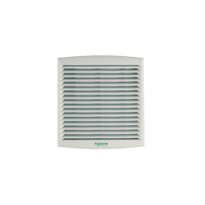 Gabinete Eléctrico, Ventilación Forzada Climasys, Grado de Protección IP54,85 M3/H, 115 V, con Rejilla Salida y Filtro G2 Schneider Electric NSYCVF85M115PF
