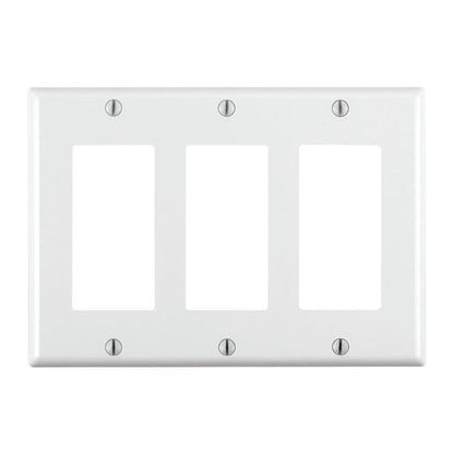 Palca de 3 Ventanas Blanco Decora Leviton