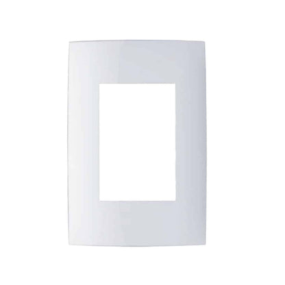 Placa de 3 módulos color Blanco Línea Cien Leviton
