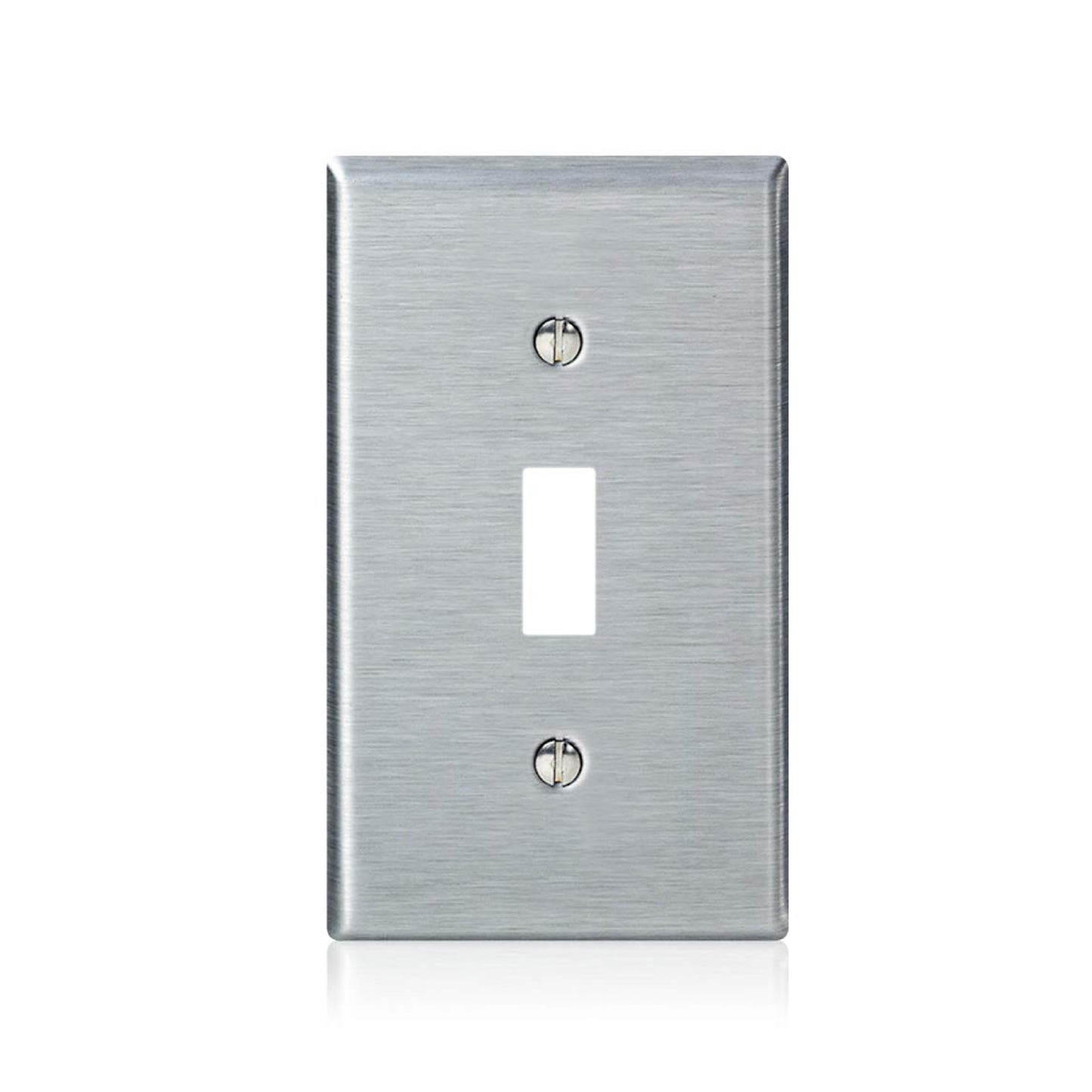 Placa para Interruptor de Palanca Acero Leviton