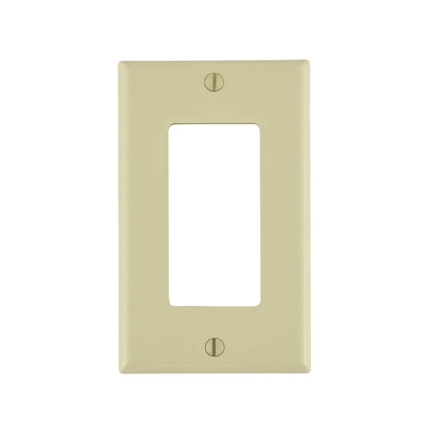Placa 1 Unidad Nylon Marfil Leviton