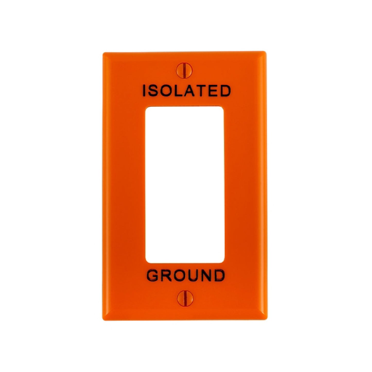 Placa de Nylon Naranja para Tierra Aislada Leviton