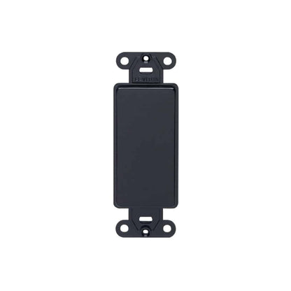 Placa Ciega Negro Decora Leviton